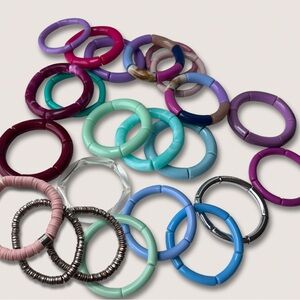 Una Gratia “Summer Color Anaylsis” 23 Bracelet Set- MSRP $500+ Handmade Jewelry